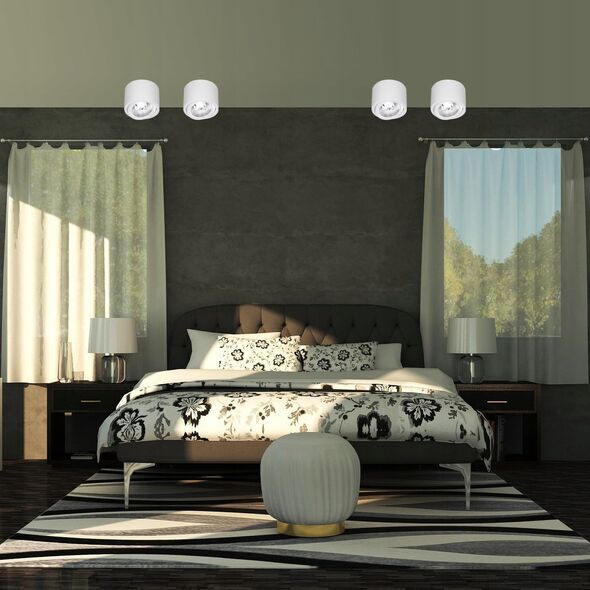 Kinkiet LVT LVT 0380 plafon lampa sufitowa spot 1x35W GU10 czarny 13936864 5908263388383