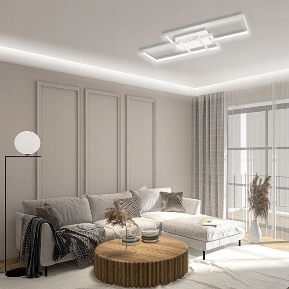 Lampa sufitowa LVT LVT Galaxis Vela 3335 plafon lampa sufitowa z pilotem 90W LED 3000-6500K CCT ściemnialny czarny/biały 13936962 5908263384187
