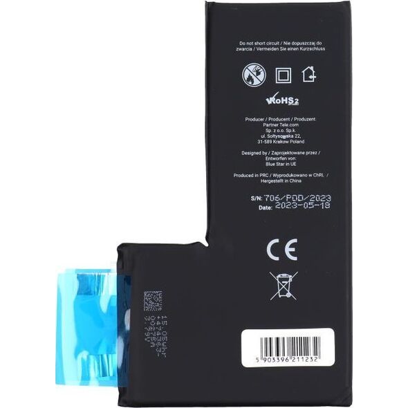 Bateria BLUE STAR HQ bateria bez BMS do IPHONE 11 PRO MAX 3969 mAh 13938367 5903396211232