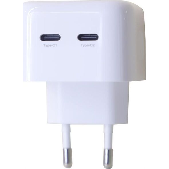 Ładowarka Maxximus ŁADOWARKA SIECIOWA MX THUNDER PD 35W, 2xUSB-C, WHITE / BIAŁY 13938377 5901313560951