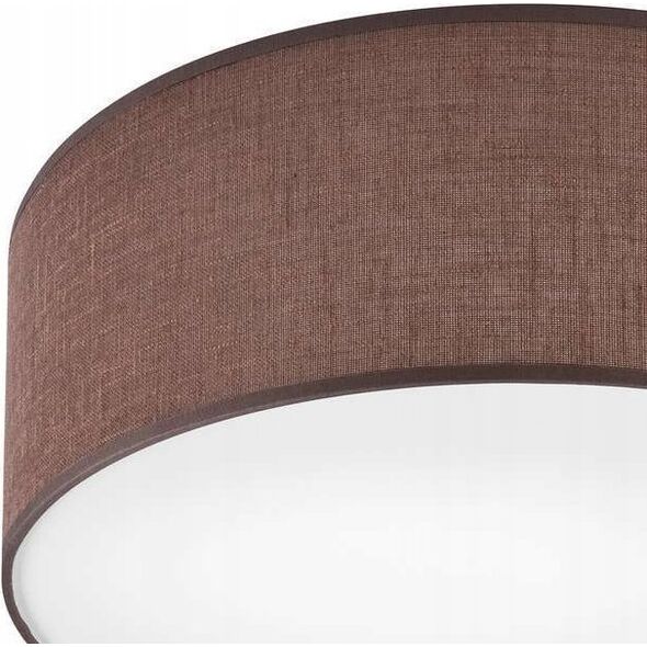 Lampa sufitowa Lamkur Lamkur Vivian 48420 plafon lampa sufitowa koło 1x60W E27 brązowy/biały 13940472 5907687448420