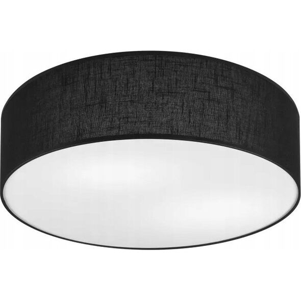 Lampa sufitowa Lamkur Lamkur Vivian 48536 plafon lampa sufitowa koło 2x60W E27 czarny/biały 13940481 5907687448536