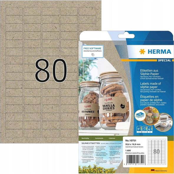 Herma HERMA  Etiketten Silphie A4 20 Blatt 35.6x16.9 13941240 4008705107518