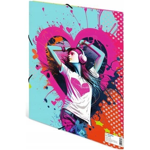 Herma HERMA  Sammelmappen A4 Karton Music Girl 13941276 4008705196598