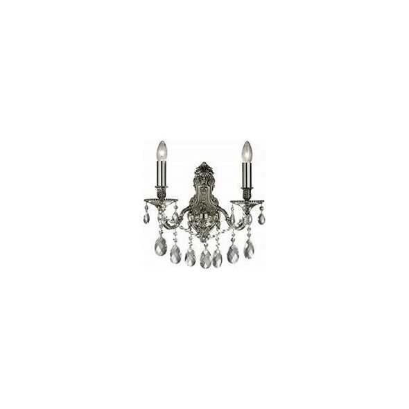 Kinkiet Ideal Lux Kinkiet lampa ścienna Ideal Lux Gioconda AP2 2x40W E14 srebrny 044910 13942938 8021696044910