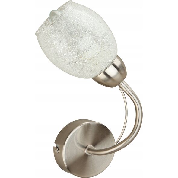 Kinkiet Krislamp Krislamp Sani Kr 319-1W kinkiet lampa ścienna 1X40W E14 satynowy 13943051 5907582568049
