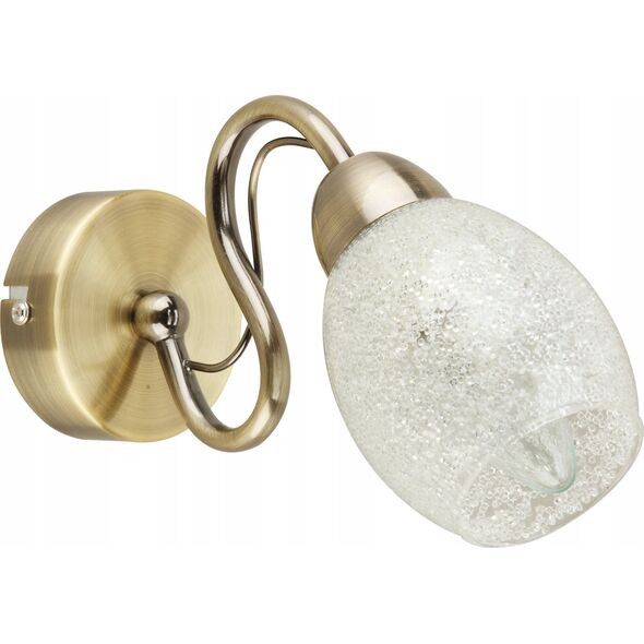 Kinkiet Krislamp Krislamp Sani Kr 319-1W kinkiet lampa ścienna 1X40W E14 satynowy 13943051 5907582568049
