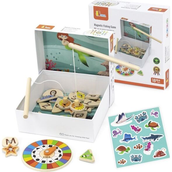 Viga Toys Gra Zestaw Magnetyczny Do Łowienia Rybek  Lumarko! 13948300 6971608446733