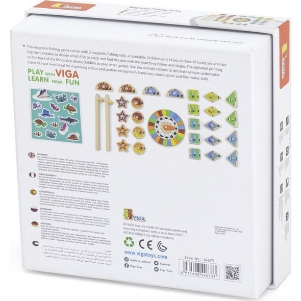 Viga Toys Gra Zestaw Magnetyczny Do Łowienia Rybek  Lumarko! 13948300 6971608446733