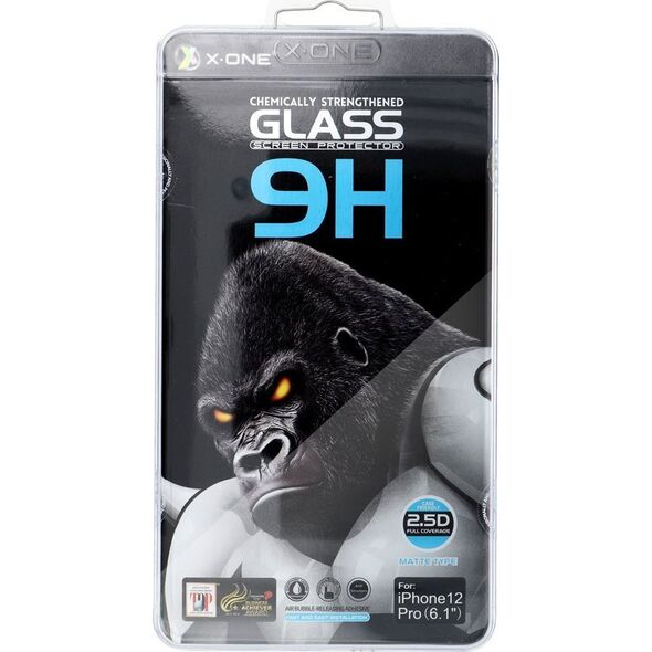 X-One Szkło hartowane X-ONE Full Cover Extra Strong Matowe - do iPhone 13 Pro Max/14 Plus (full glue) czarny 13950404 5903396200663