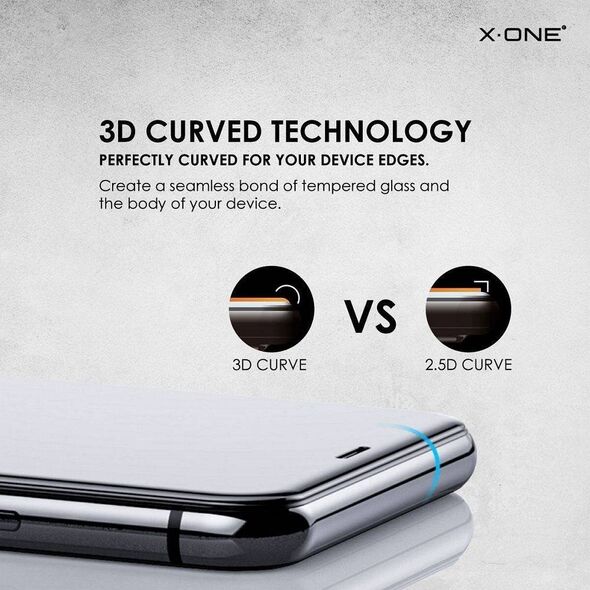 X-One Szkło hartowane X-ONE Full Cover Extra Strong Matowe - do iPhone 13 Pro Max/14 Plus (full glue) czarny 13950404 5903396200663