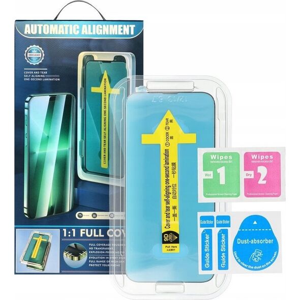Partner Tele.com 5D Full Glue Tempered Glass - do iPhone Xr / 11 czarny + aplikator 13950499 5903396254758