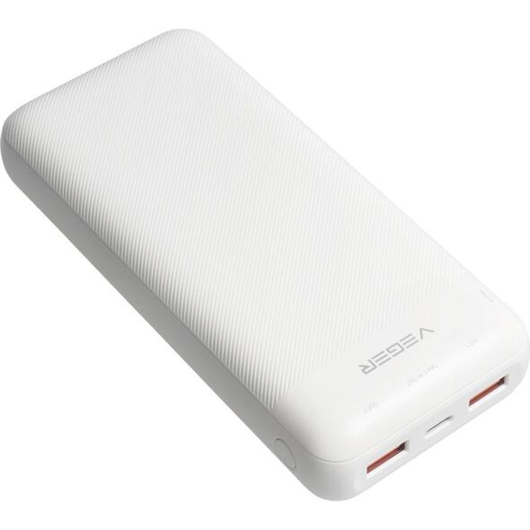 Powerbank 4kom.pl VEGER powerbank 20 000 mAh PD QC3.0 2A 20W L20S (VP2039PD / W2039PD) biały 13950554 6970453555928