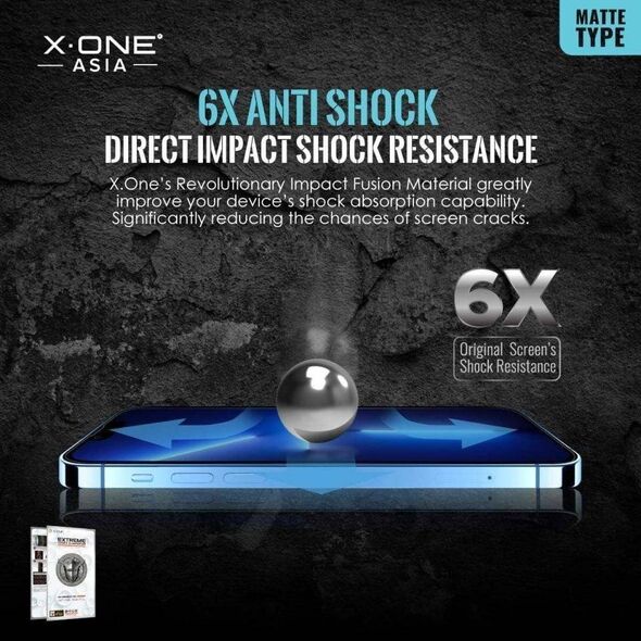 X-One Protektor LCD X-ONE Extreme Shock Eliminator 4th gen. Matowe - do iPhone 14 Pro Max/15 Plus 13950561 5903396208263