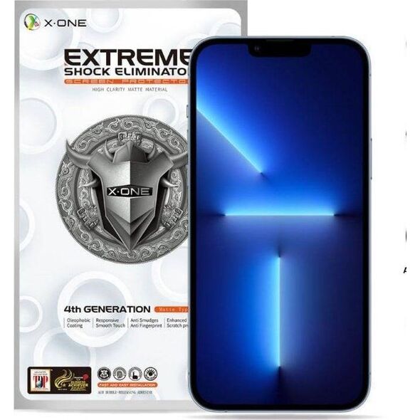 X-One Protektor LCD X-ONE Extreme Shock Eliminator 4th gen. Matowe - do iPhone 14 Pro Max/15 Plus 13950561 5903396208263