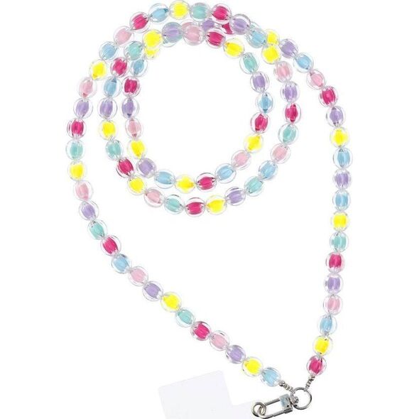 Hurtel Zawieszka COLORFUL do telefonu / długość sznura 120cm (60cm w pętli) / na szyję - mutlicolor 13950568 5903396217876