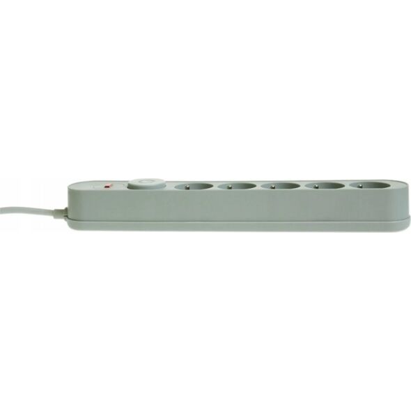Listwa zasilająca Plastrol Plastrol Filtr W-00020 listwa zasilająca z układem przeciwprzepięciowym pięć gniazd, włącznik szara 13955280 5902273423898