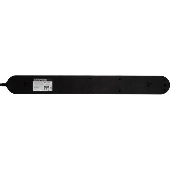 Listwa zasilająca Plastrol Plastrol Filtr W-00027 listwa zasilająca z układem przeciwprzepięciowym osiem gniazd, włącznik czarna 13955283 5902273423966