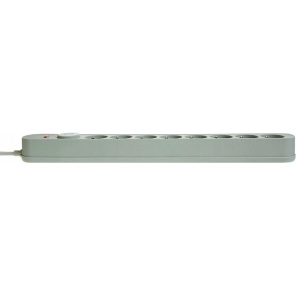 Listwa zasilająca Plastrol Plastrol Filtr W-00026 listwa zasilająca z układem przeciwprzepięciowym osiem gniazd, włącznik szara 13955284 5902273423959
