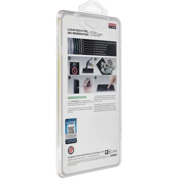 X-One Protektor LCD X-ONE Extreme Shock Eliminator 4th gen. Privacy - do iPhone 15 Plus 13957193 5903396230431