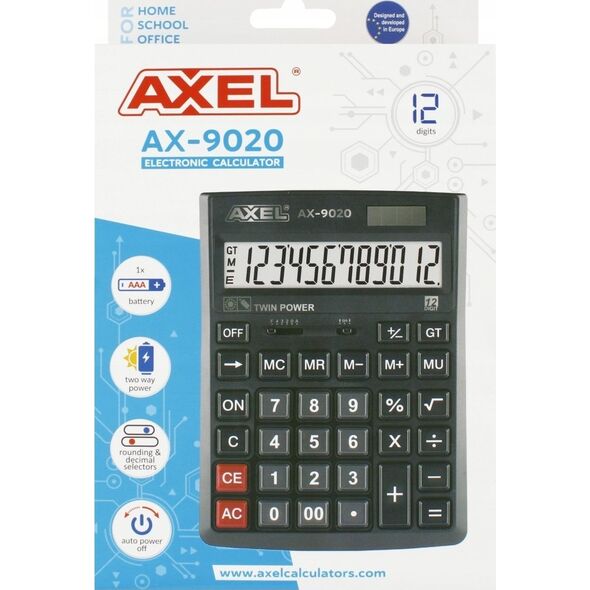 Kalkulator Axel KALKULATOR AXEL AX-9020 PUD 50/100 13958589 5905523600254