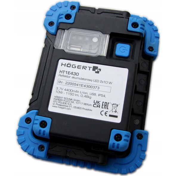 Högert Technik HOGERT LAMPA / REFLEKTOR AKU LED USB 13959297 5902801305634