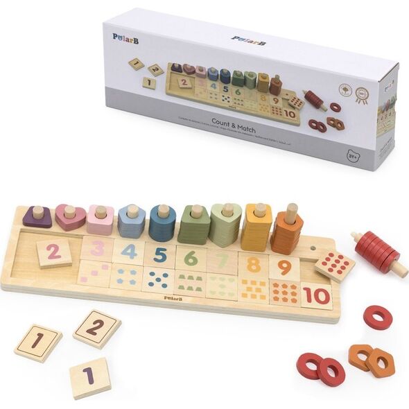 Viga Toys Drewniane Liczydło Sorter Nauka Liczb Montessori Lumarko! 13959560 6971608442193