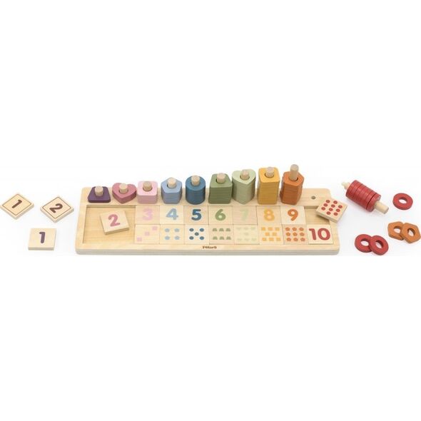 Viga Toys Drewniane Liczydło Sorter Nauka Liczb Montessori Lumarko! 13959560 6971608442193