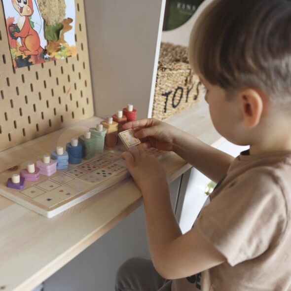 Viga Toys Drewniane Liczydło Sorter Nauka Liczb Montessori Lumarko! 13959560 6971608442193