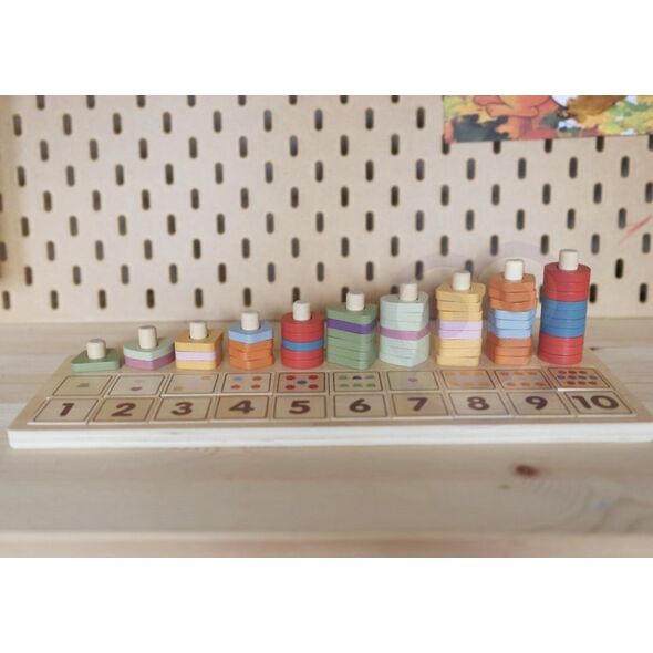 Viga Toys Drewniane Liczydło Sorter Nauka Liczb Montessori Lumarko! 13959560 6971608442193