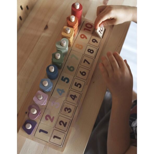 Viga Toys Drewniane Liczydło Sorter Nauka Liczb Montessori Lumarko! 13959560 6971608442193