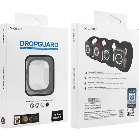 X-One Futerał X-ONE Dropguard - do Apple Watch Ultra/Ultra2 49mm transparentny 13959699 5903396231674