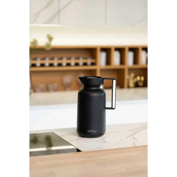 Vialli Design TERMOS Z WKŁADEM SZKLANYM LUNGO 1L CZARNY 9262 13960088 5901638729262