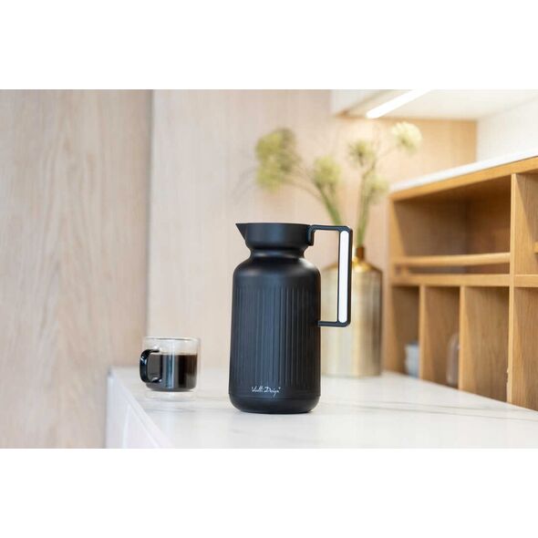Vialli Design TERMOS Z WKŁADEM SZKLANYM LUNGO 1L CZARNY 9262 13960088 5901638729262