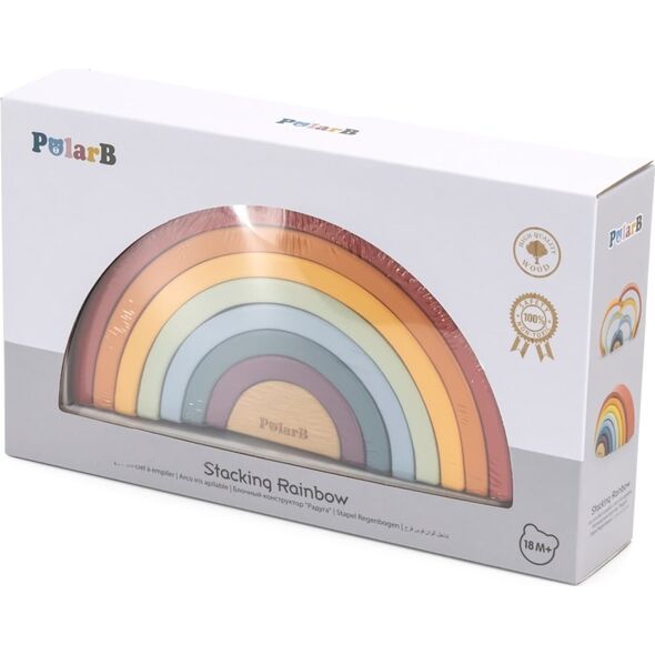 Viga Toys VIGA PolarB Drewniana Tęcza Układanka Klocki Kreatywne Montessori 13960756 6971608442209