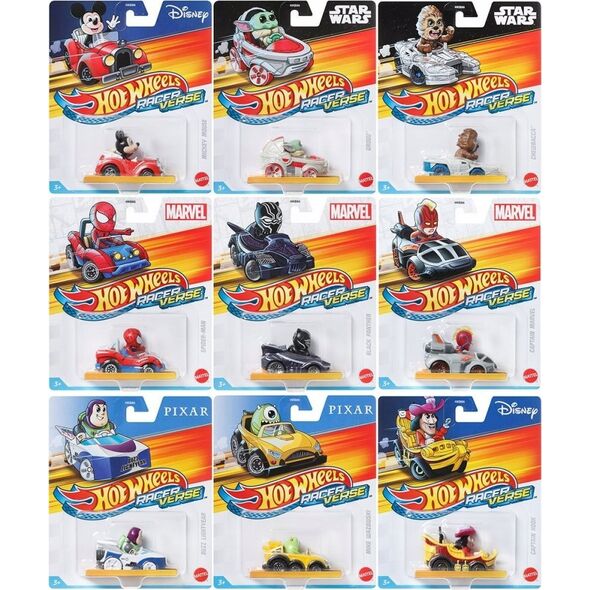 Mattel HW SAMOCHODZIK BOHATER FILMOWY MIX HKB86 B/C8 13961114 194735099894