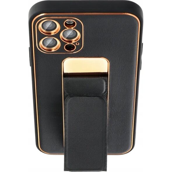ForCell Futerał LEATHER CASE KICKSTAND do XIAOMI Redmi 13C / POCO C65 czarny 13961422 5903396263248