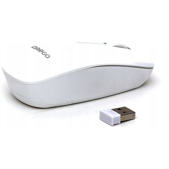 Mysz Omega OMEGA MYSZ BEZPRZEWODOWA MOUSE WIRELESS 1200DPI WHITE [45865] 13962586 5907595458658