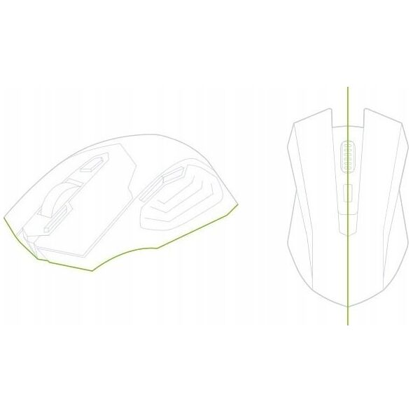 Mysz Omega OMEGA MYSZ BEZPRZEWODOWA MOUSE WIRELESS 1200DPI WHITE [45865] 13962586 5907595458658