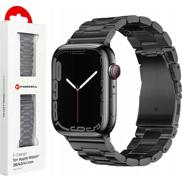 ForCell FORCELL F-DESIGN FA10 pasek do APPLE Watch 38 / 40 / 41 mm czarny 13965603 5903396222566