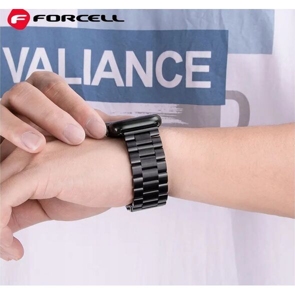 ForCell FORCELL F-DESIGN FA10 pasek do APPLE Watch 38 / 40 / 41 mm czarny 13965603 5903396222566