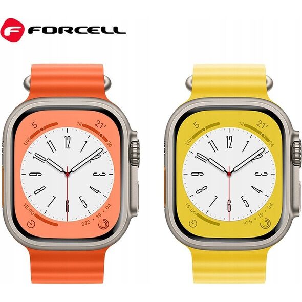ForCell FORCELL F-DESIGN FA12 pasek do APPLE Watch 42 / 44 / 45 / 49 mm pomarańczowy 13965609 5903396223440
