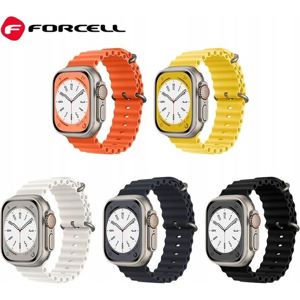 ForCell FORCELL F-DESIGN FA12 pasek do APPLE Watch 42 / 44 / 45 / 49 mm pomarańczowy 13965609 5903396223440