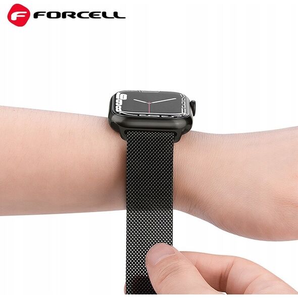 ForCell FORCELL F-DESIGN FA03 pasek do APPLE Watch 42 / 44 / 45 / 49 mm srebrny 13965611 5903396222559