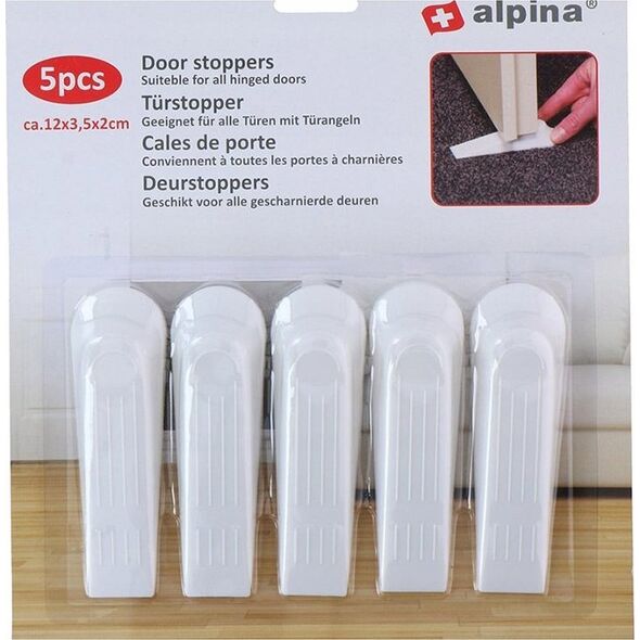 Alpina Alpina - Stoper do drzwi 5 szt. (biały) 13966088 8711252249049