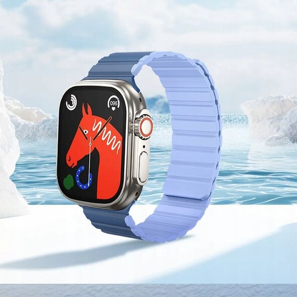 Hoco HOCO pasek do Apple Watch 42 / 44 / 45 / 49 mm AS102 ciemny niebieski z jasnym niebieskim 13968321 6942007619370