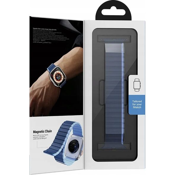 Hoco HOCO pasek do Apple Watch 42 / 44 / 45 / 49 mm AS102 ciemny niebieski z jasnym niebieskim 13968321 6942007619370