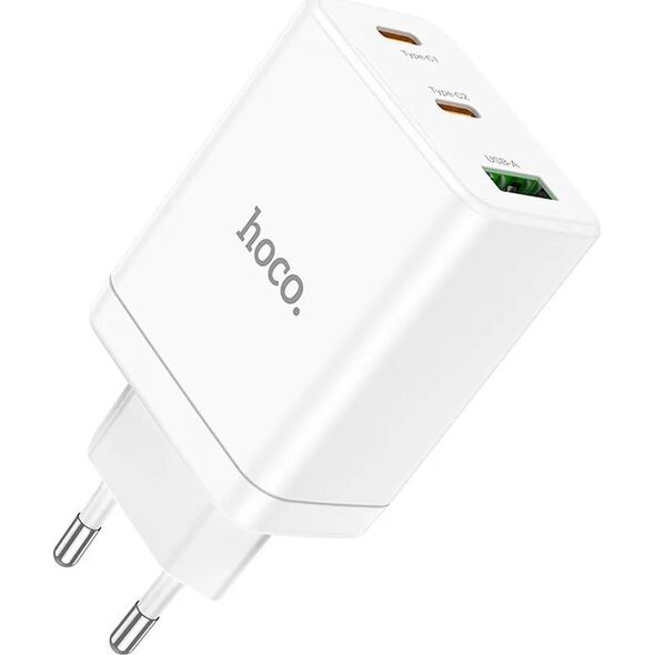 Ładowarka Hoco HOCO ładowarka sieciowa 2 x Typ C + USB A PD QC3.0 3A 35W N33 biała 13968498 6942007621076