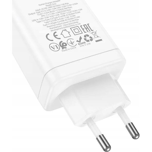 Ładowarka Hoco HOCO ładowarka sieciowa 2 x Typ C + USB A PD QC3.0 3A 35W N33 biała 13968498 6942007621076