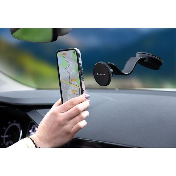 ForCell FORCELL F-Grip MagFlex uchwyt samochodowy do szyby/deski kompatybilny z MagSafe czarny 13970394 5903396236853